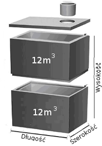 Szambo betonowe łączone w pione 24 kubiki szambo betonowe łączone w pione duże!