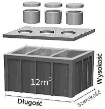 Szambo betonowe trzykomorowe 12 kubików szamba betonowe ceny trzykomorowe deluxe